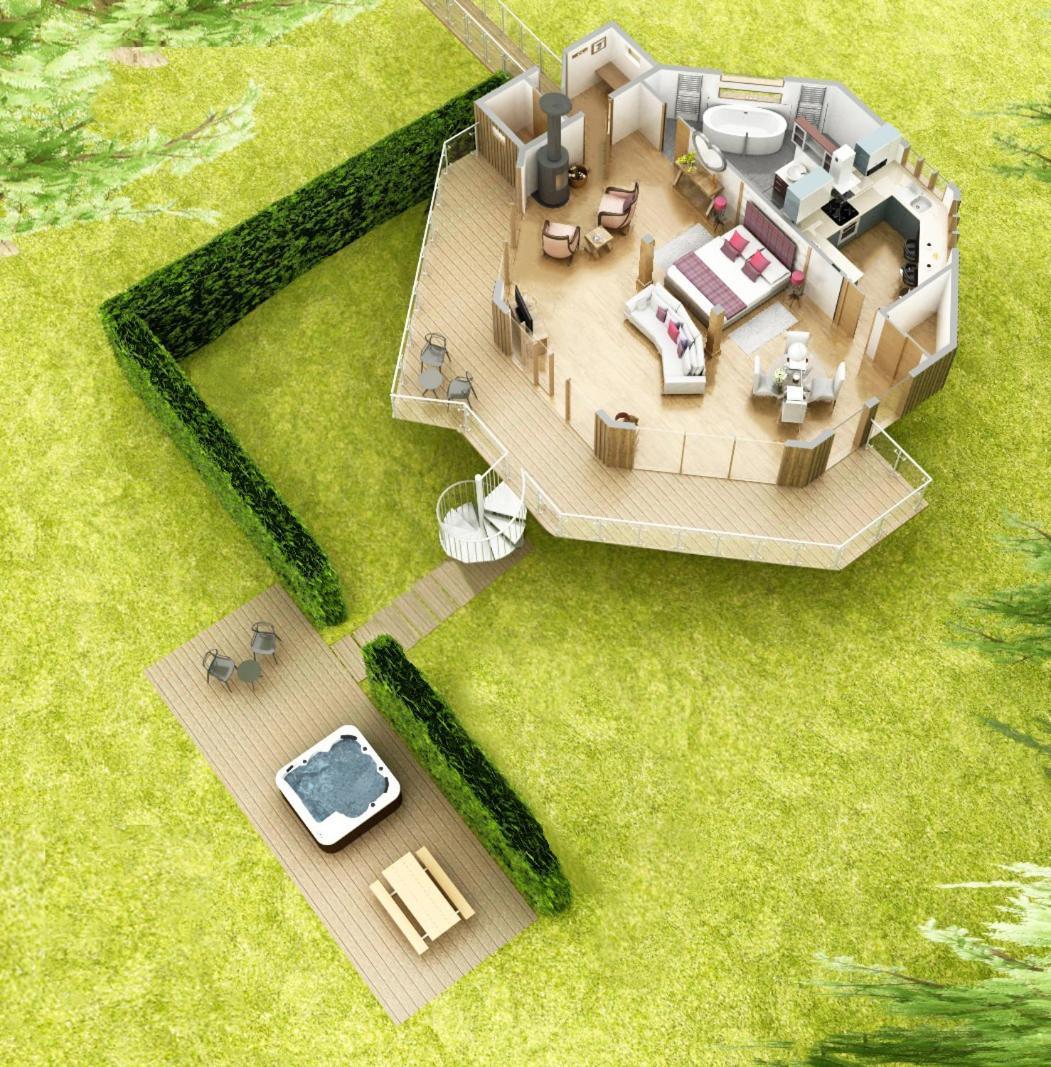 Dalnoid Cottages & Treehouses Nr Glenshee מראה חיצוני תמונה