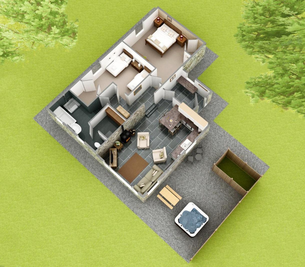 Dalnoid Cottages & Treehouses Nr Glenshee מראה חיצוני תמונה